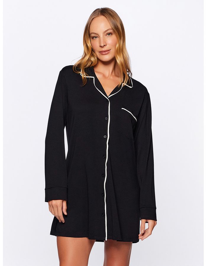 Comfy Long-Sleeve Sleep Shirt