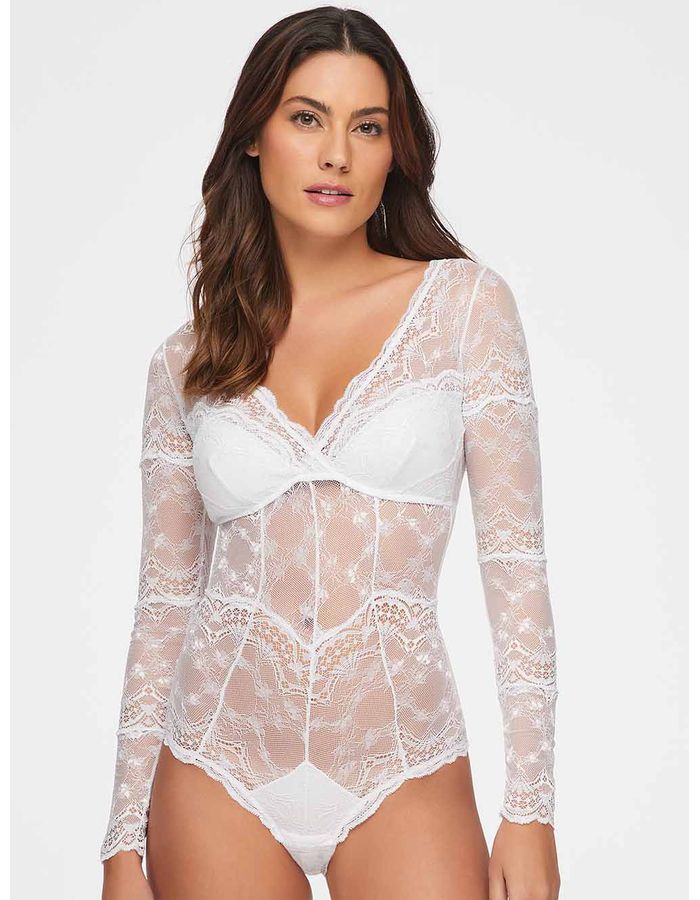 Petal Long-Sleeve Bodysuit