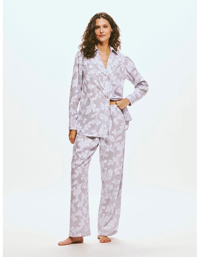 Floral Jacquard Lounge Trousers