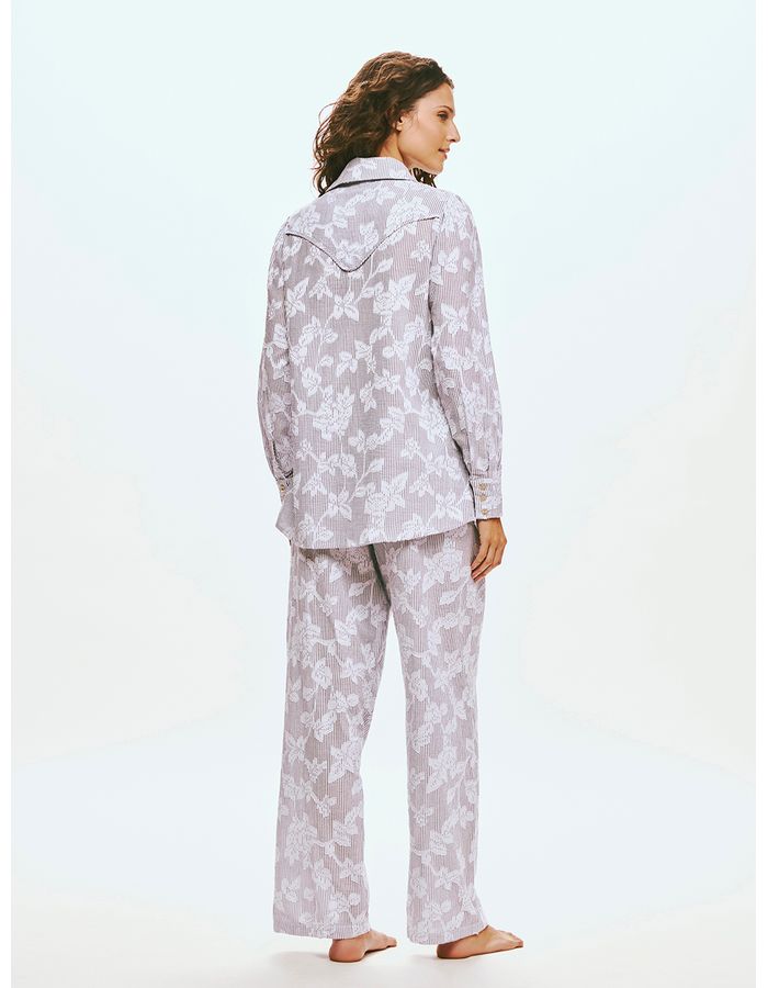 Floral Jacquard Lounge Trousers, photo 2